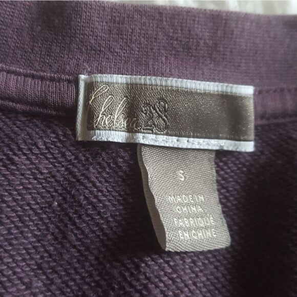 Chelsea28 purple ruffle sweatshirt Size Small - Picture 2 of 8